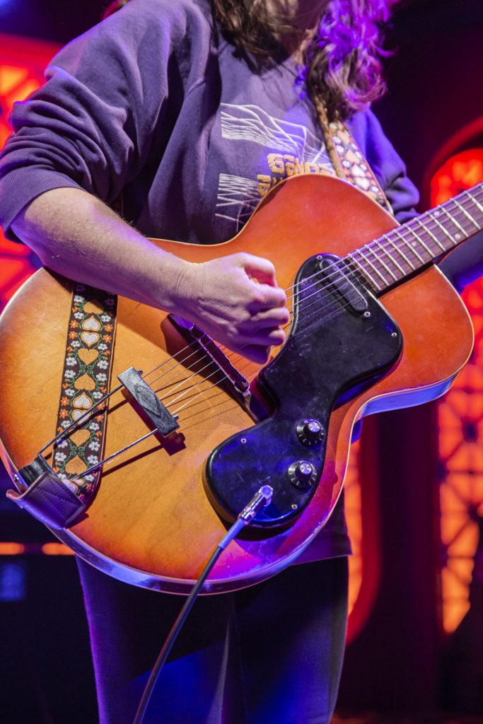 Mirah and company performing at Brooklyn Made NYC for Hearts & Minds & Crooked Beats album release. Photo by Leyda Luz.