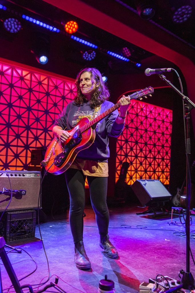 Mirah and company performing at Brooklyn Made NYC for Hearts & Minds & Crooked Beats album release. Photo by Leyda Luz.