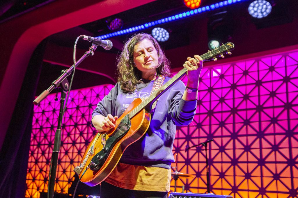 Mirah and company performing at Brooklyn Made NYC for Hearts & Minds & Crooked Beats album release. Photo by Leyda Luz.
