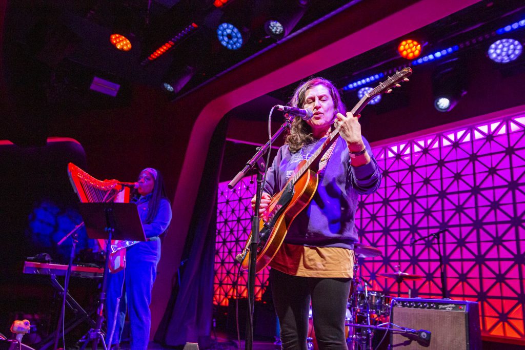 Mirah and company performing at Brooklyn Made NYC for Hearts & Minds & Crooked Beats album release. Photo by Leyda Luz.