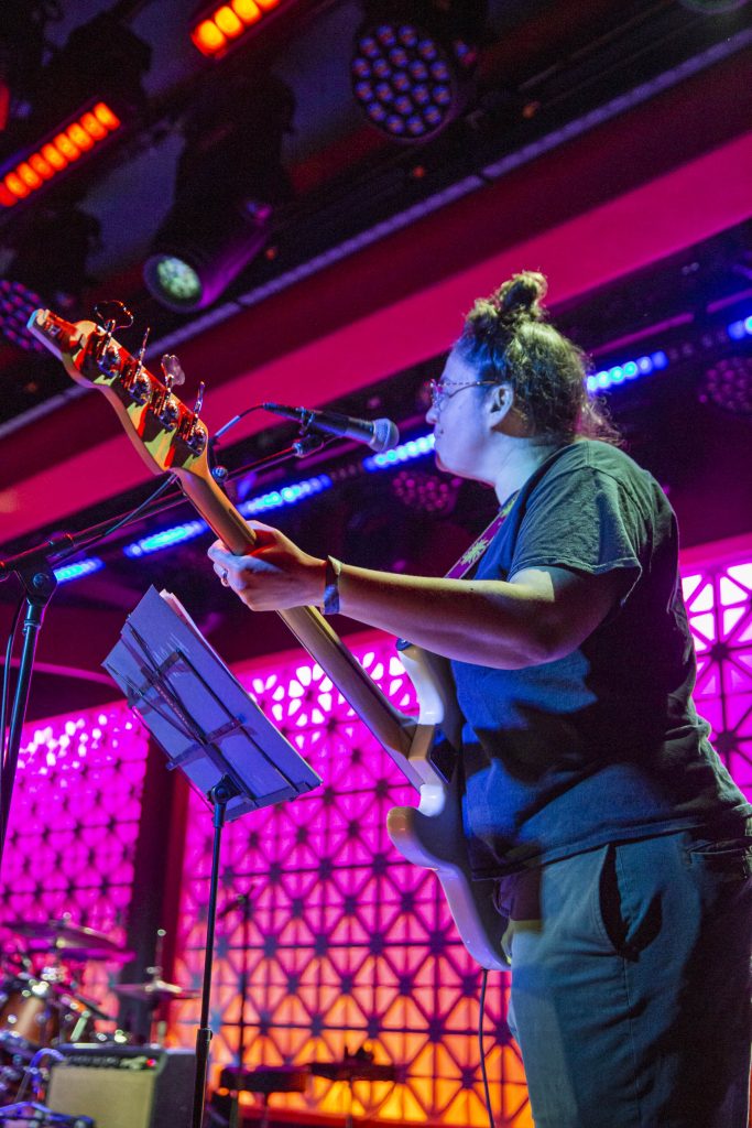 Mirah and company performing at Brooklyn Made NYC for Hearts & Minds & Crooked Beats album release. Photo by Leyda Luz.