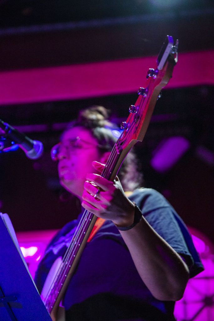 Mirah and company performing at Brooklyn Made NYC for Hearts & Minds & Crooked Beats album release. Photo by Leyda Luz.