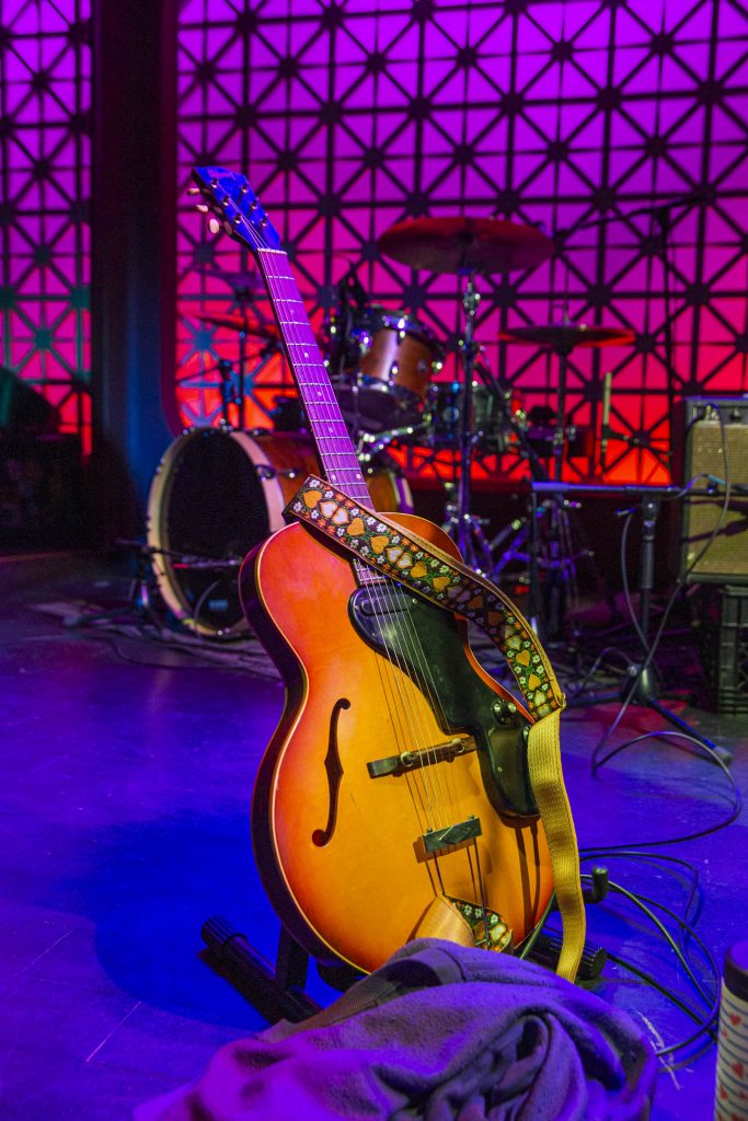 Mirah and company performing at Brooklyn Made NYC for Hearts & Minds & Crooked Beats album release. Photo by Leyda Luz.