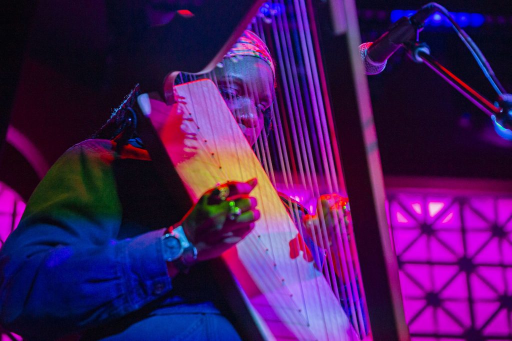 Mirah and company performing at Brooklyn Made NYC for Hearts & Minds & Crooked Beats album release. Photo by Leyda Luz.