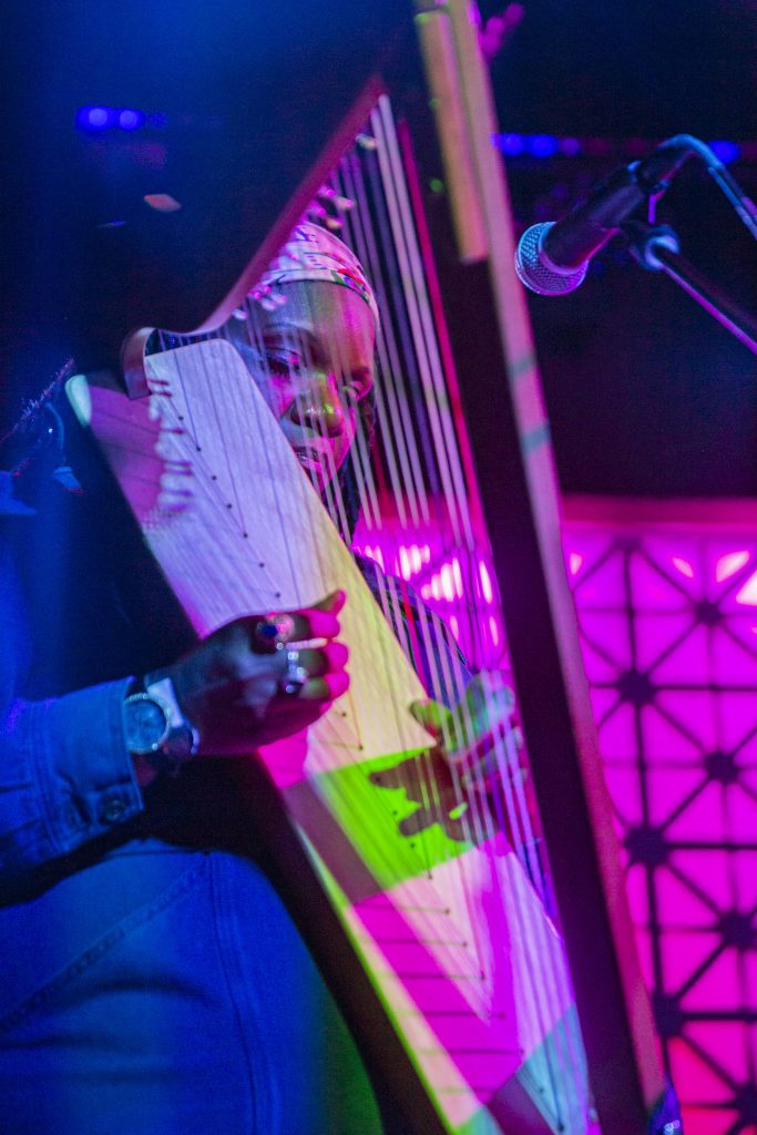 Mirah and company performing at Brooklyn Made NYC for Hearts & Minds & Crooked Beats album release. Photo by Leyda Luz.