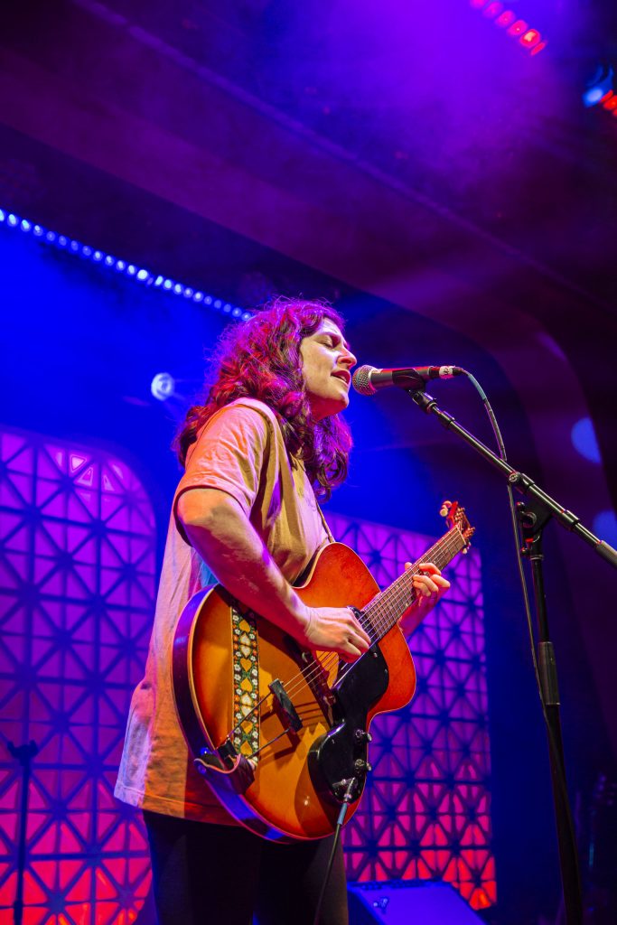 Mirah and company performing at Brooklyn Made NYC for Hearts & Minds & Crooked Beats album release. Photo by Leyda Luz.
