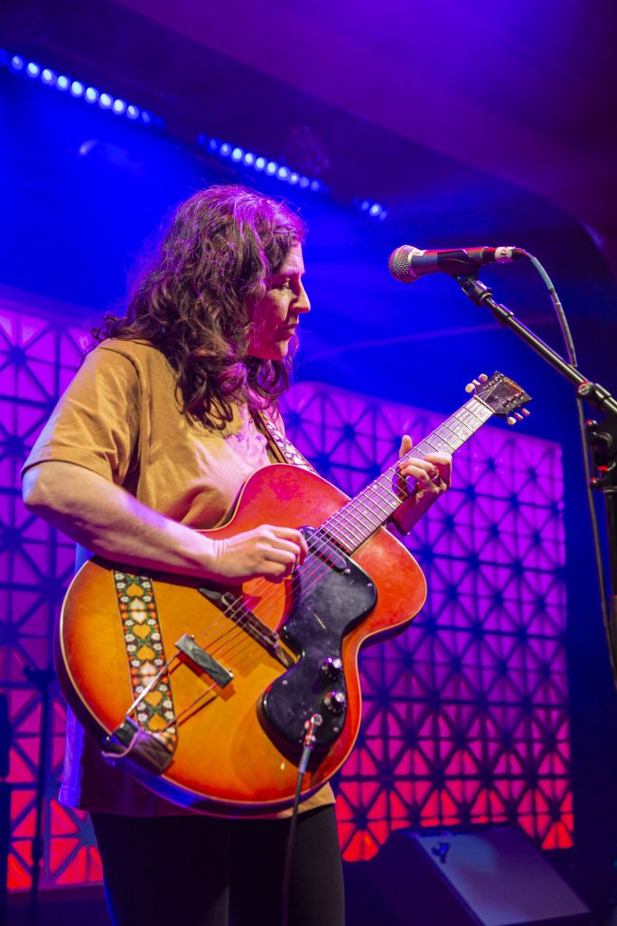 Mirah and company performing at Brooklyn Made NYC for Hearts & Minds & Crooked Beats album release. Photo by Leyda Luz.