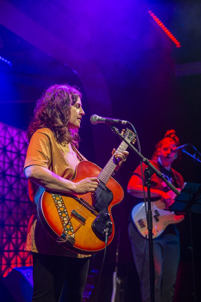 Mirah and company performing at Brooklyn Made NYC for Hearts & Minds & Crooked Beats album release. Photo by Leyda Luz.