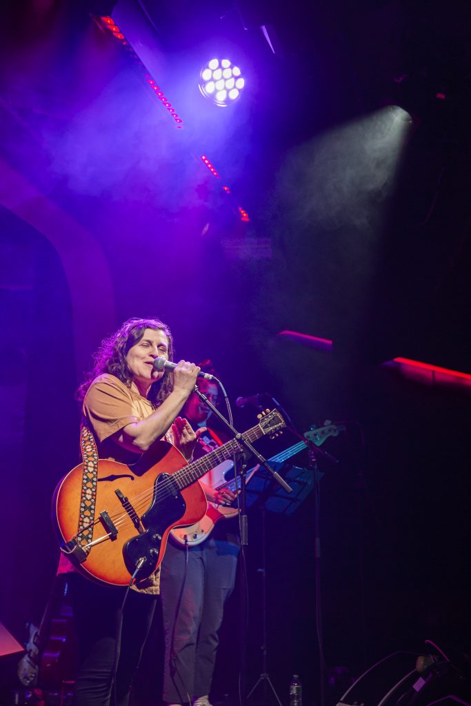 Mirah and company performing at Brooklyn Made NYC for Hearts & Minds & Crooked Beats album release. Photo by Leyda Luz.