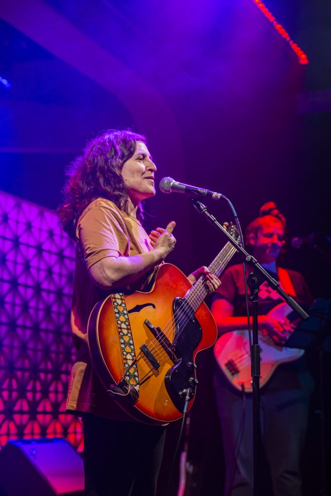 Mirah and company performing at Brooklyn Made NYC for Hearts & Minds & Crooked Beats album release. Photo by Leyda Luz.