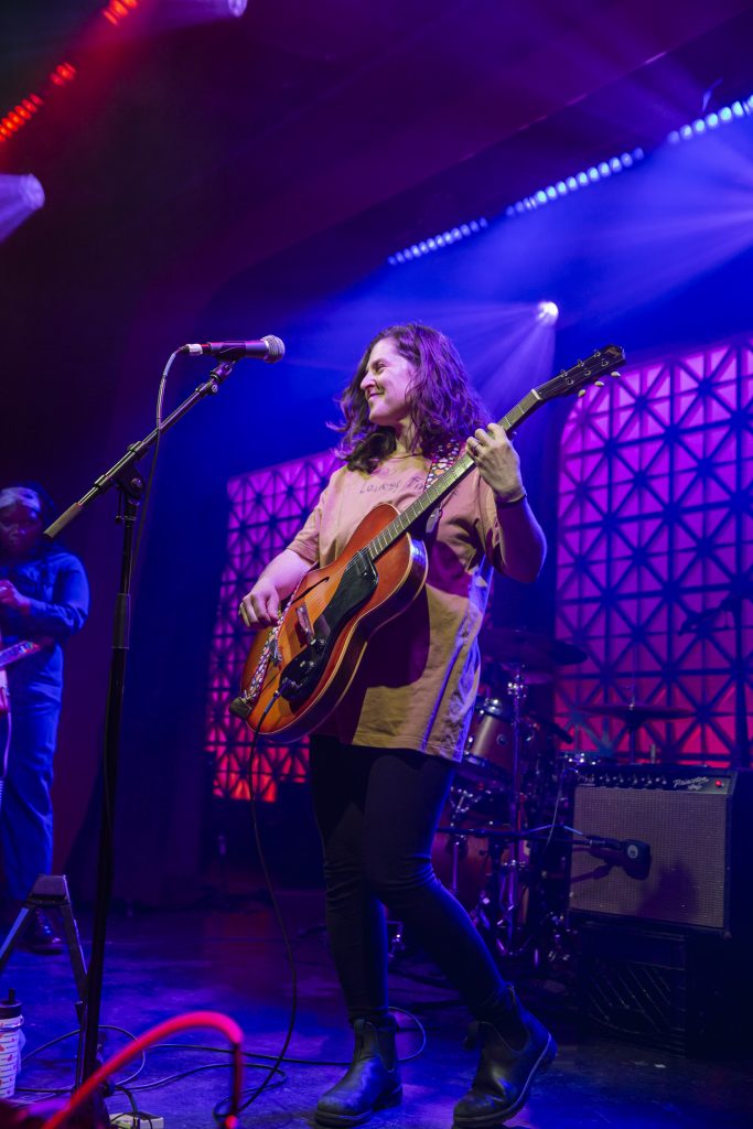 Mirah and company performing at Brooklyn Made NYC for Hearts & Minds & Crooked Beats album release. Photo by Leyda Luz.