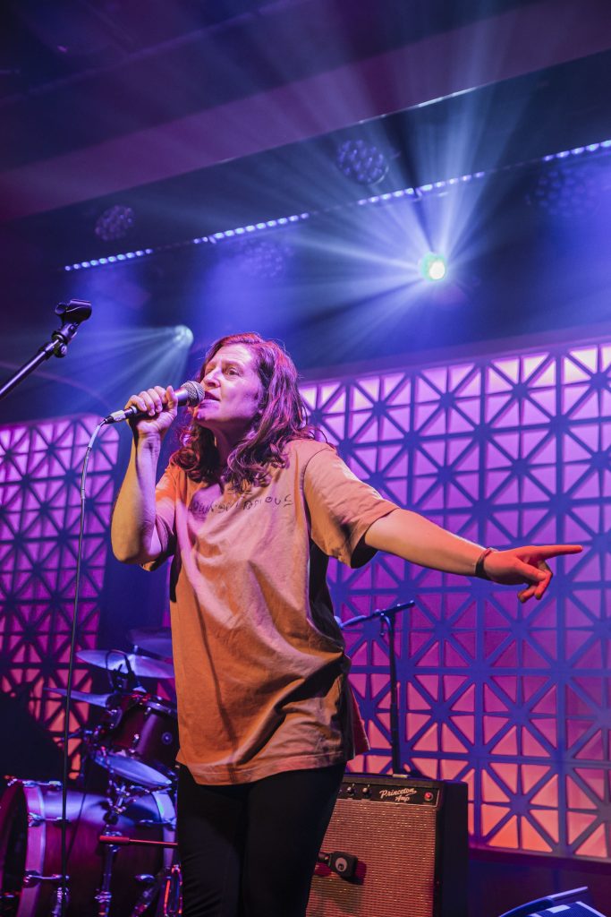 Mirah and company performing at Brooklyn Made NYC for Hearts & Minds & Crooked Beats album release. Photo by Leyda Luz.