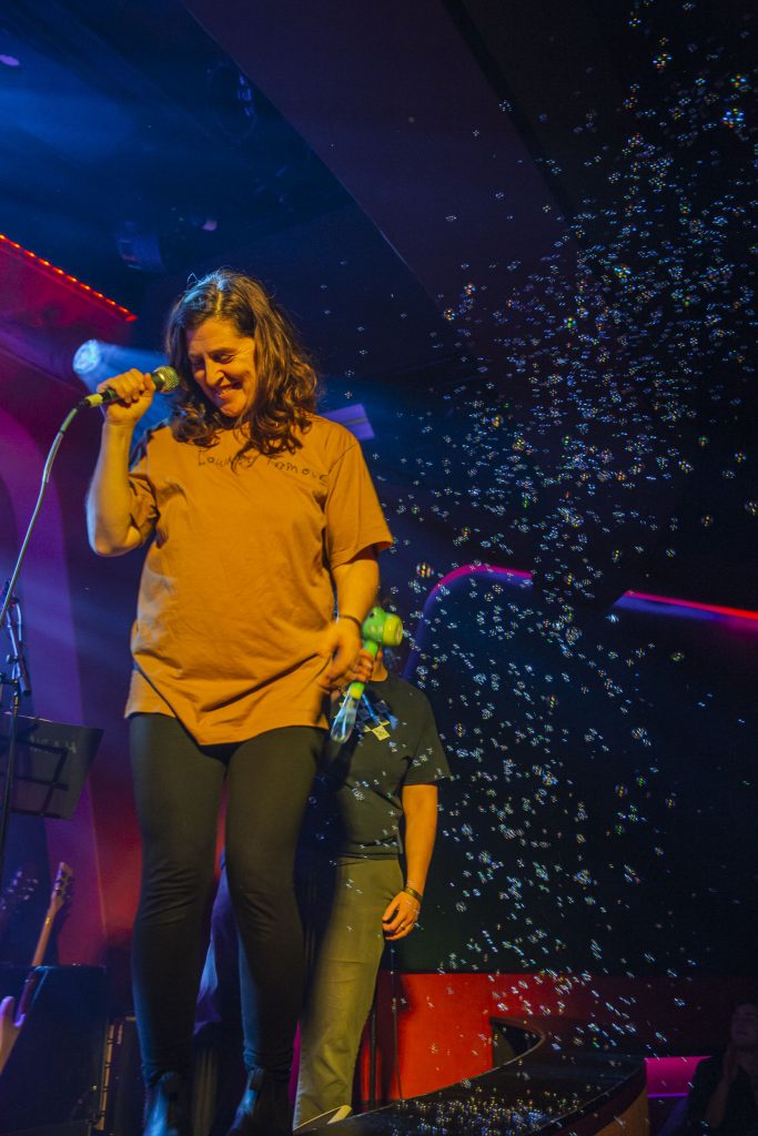 Mirah and company performing at Brooklyn Made NYC for Hearts & Minds & Crooked Beats album release. Photo by Leyda Luz.