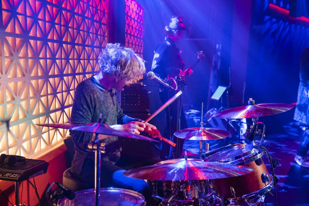 Seán Barna and company performing at Brooklyn Made NYC for Hearts & Minds & Crooked Beats album release. Photography by Leyda Luz.