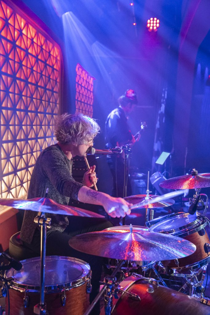 Seán Barna and company performing at Brooklyn Made NYC for Hearts & Minds & Crooked Beats album release. Photography by Leyda Luz.