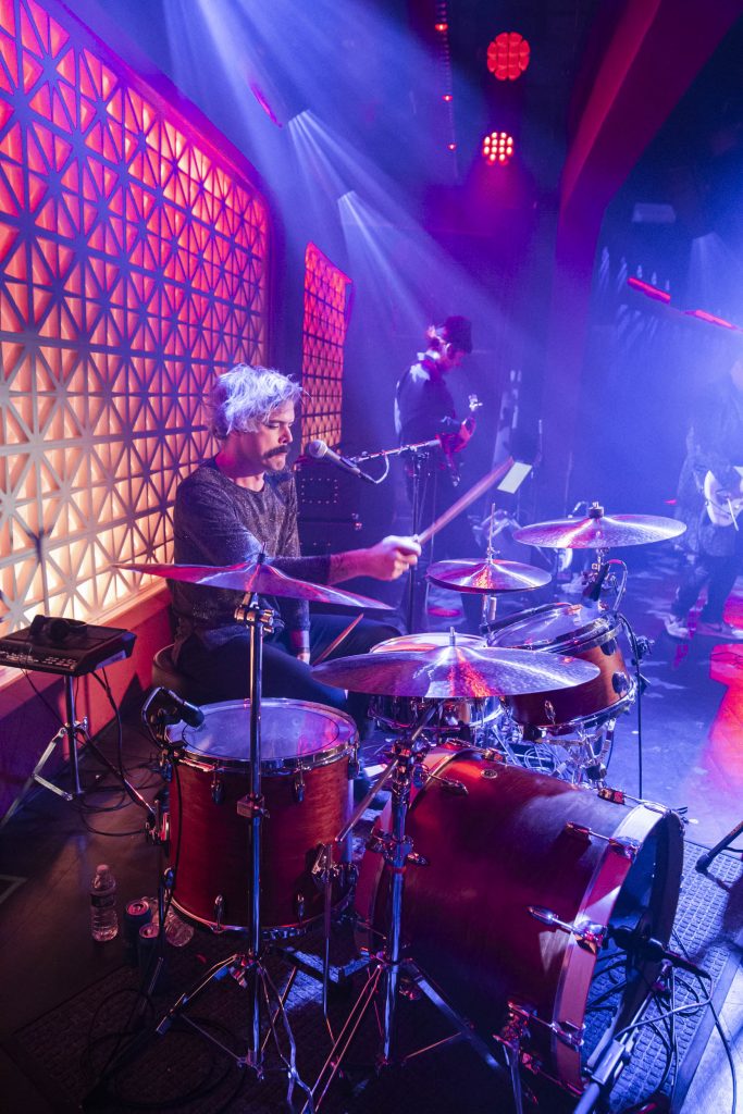 Seán Barna and company performing at Brooklyn Made NYC for Hearts & Minds & Crooked Beats album release. Photography by Leyda Luz.