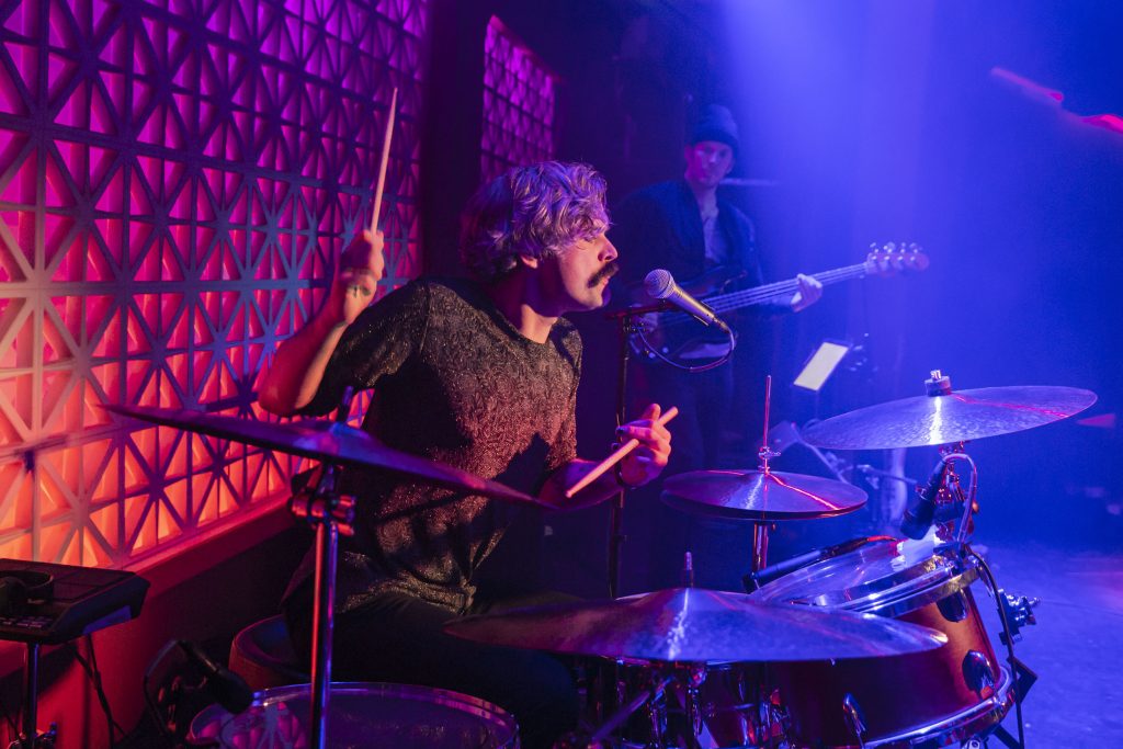 Seán Barna and company performing at Brooklyn Made NYC for Hearts & Minds & Crooked Beats album release. Photography by Leyda Luz.