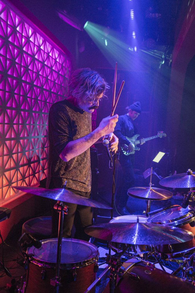 Seán Barna and company performing at Brooklyn Made NYC for Hearts & Minds & Crooked Beats album release. Photography by Leyda Luz.